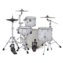 Load image into Gallery viewer, DWe 4 Piece Electronic Drum Package w/Cymbals and Hardware - White Marine Pearl