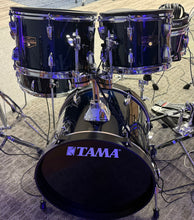 Load image into Gallery viewer, Tama Imperialstar 5 Piece Shell Pack in Dark Blue w/ Hawk Talon 3 Triggers Mesh Heads