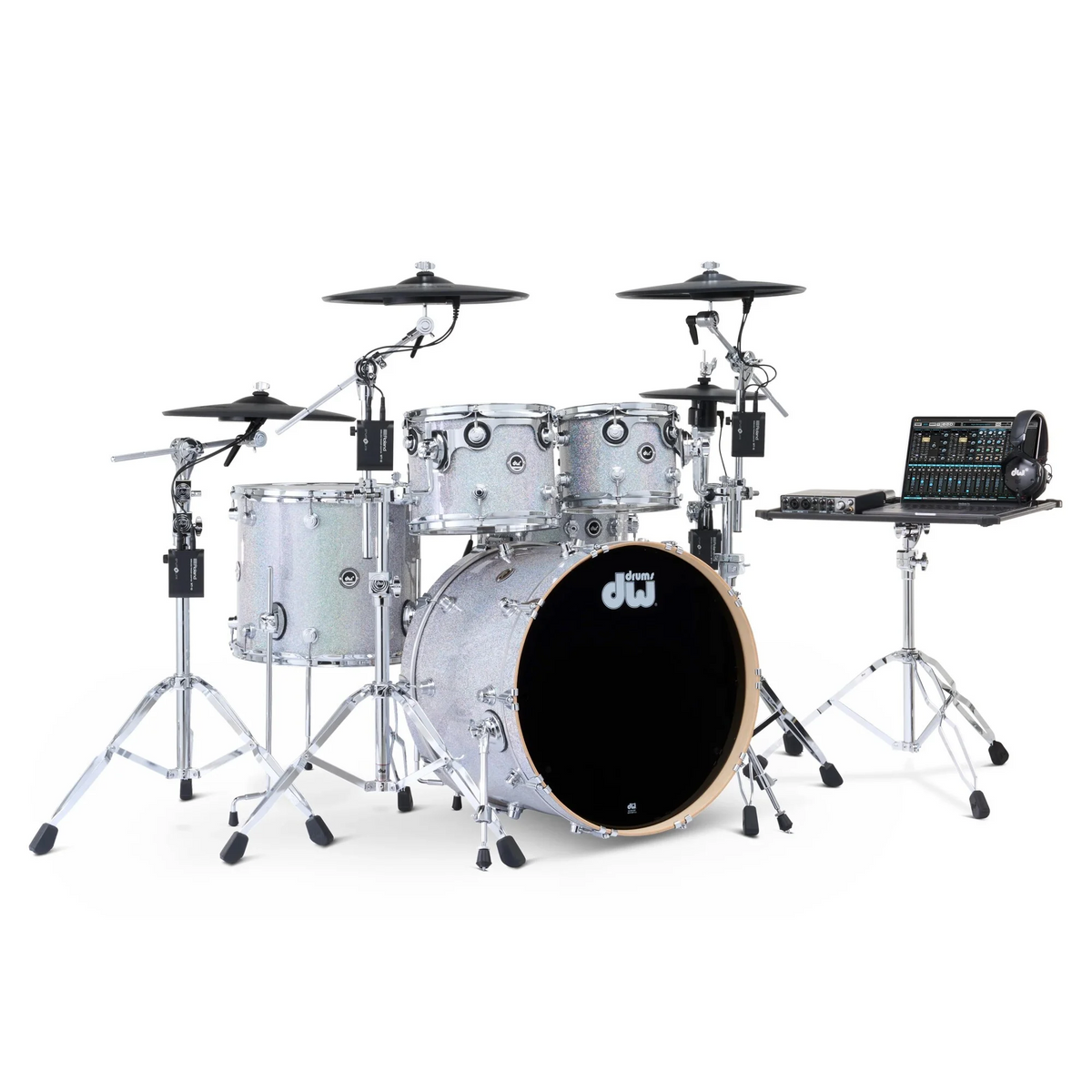 DWe 5PC Drum Kit with Roland Cymbals and DW 5000 Series Hardware