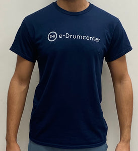 eDrumCenter T-Shirt - Short Sleeve - Navy Blue
