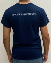 Load image into Gallery viewer, eDrumCenter T-Shirt - Short Sleeve - Navy Blue
