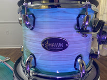 Load image into Gallery viewer, Hawk Custom eDrum 4pc Shell Pack - Ultramarine Finish
