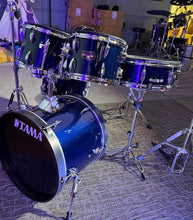Load image into Gallery viewer, Tama Imperialstar 5 Piece Shell Pack in Dark Blue w/  Hawk Talon 3 Triggers Mesh Heads
