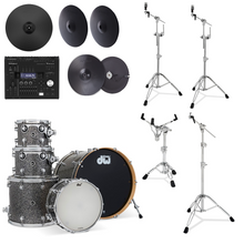 Load image into Gallery viewer, DWe 5pc Shell Pack with TD-50X Module, Roland Cymbals, and DW Hardware
