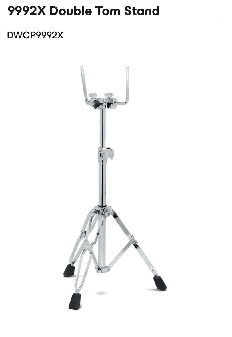 DW 9992X Double Tom Stand – Edrumcenter
