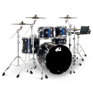 DWe 5pc Electronic Drum Package w/ Cymbals and Hardware - Midnight Blue Metallic