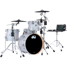 Load image into Gallery viewer, DWe 4PC Drum Kit with Roland Cymbals and DW 5000 Series Hardware - Diamond Nebula
