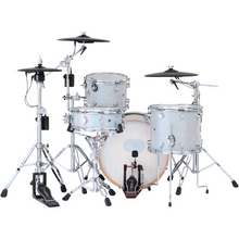 Load image into Gallery viewer, DWe 4PC Drum Kit with Roland Cymbals and DW 5000 Series Hardware - Diamond Nebula
