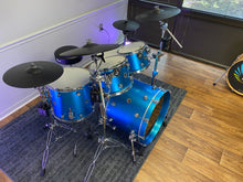 Load image into Gallery viewer, DWe 5-Piece Kit with Roland Cymbal Pack - Blue Laser Metallic - (Open Box) - #D6621
