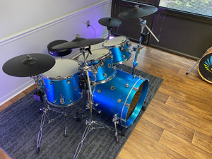 DWe 5-Piece Kit with Roland Cymbal Pack - Blue Laser Metallic - (Open Box) - #D6621