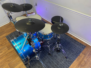 DWe 5-Piece Kit with Roland Cymbal Pack - Blue Laser Metallic - (Open Box) - #D6621