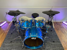 Load image into Gallery viewer, DWe 5-Piece Kit with Roland Cymbal Pack - Blue Laser Metallic - (Open Box) - #D6621

