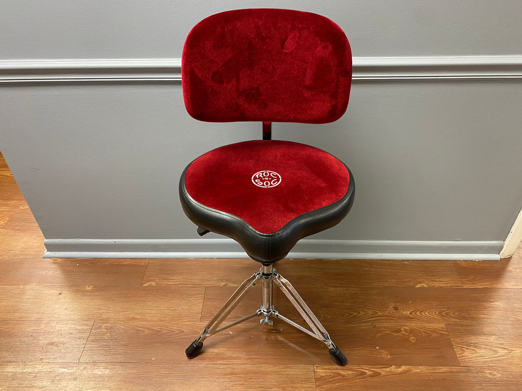 Roc n Soc Nitro Drum Throne w/ Back Rest (Red) Used - U1110