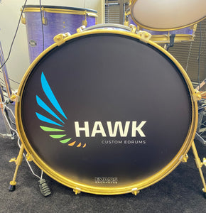 Hawk Custom eDrum Shell Pack - Purple and Gold