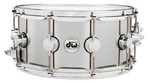 DW Stainless Steel Acoustic Snare Drum - Thin 1mm