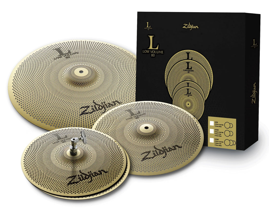 Zildjian L80 Low Volume Cymbal Pack – 13, 14, 18