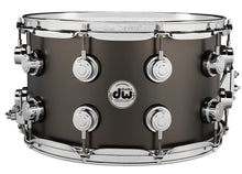 Load image into Gallery viewer, DW Black Satin Over Brass Acoustic Snare Drum - Thin 1mm
