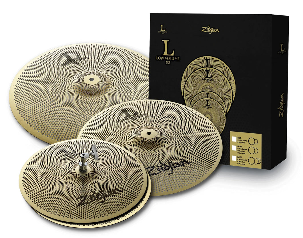 Zildjian L80 Low Volume Cymbal Pack – 14, 16, 18