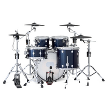 Load image into Gallery viewer, DWe 5PC Drum Kit with Roland Cymbals and DW 5000 Series Hardware - Midnight Blue Metallic (Copy)
