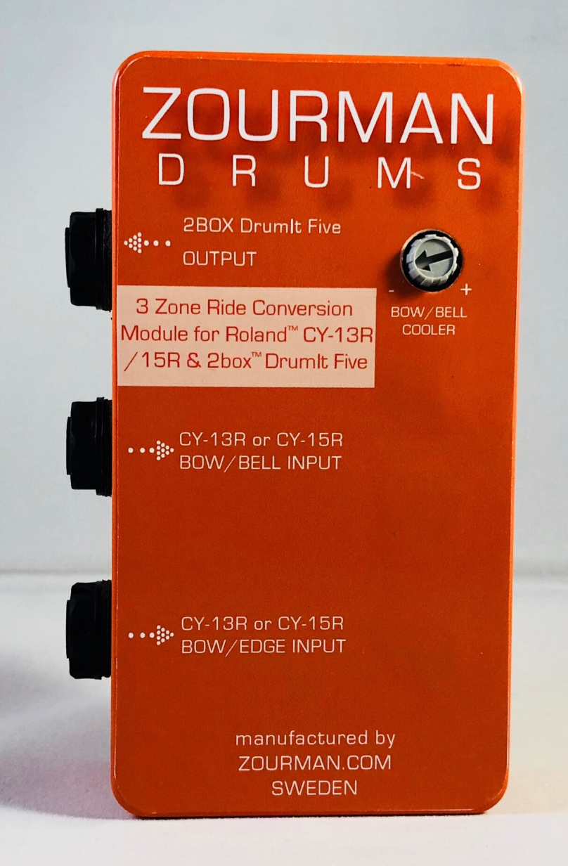 Zourman Drums Roland 3 Zone Ride Conversion Module for 2box Five MKI V2 (CY-13R, CY-15R, ATV aD-C18, Lemon)