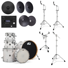 Load image into Gallery viewer, DWe 5pc Shell Pack with TD-50X Module, Roland Cymbals, and DW Hardware
