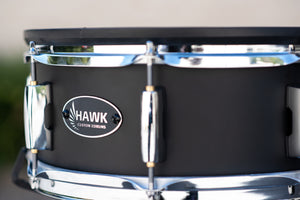 Hawk Custom 13" Snare in Satin Black