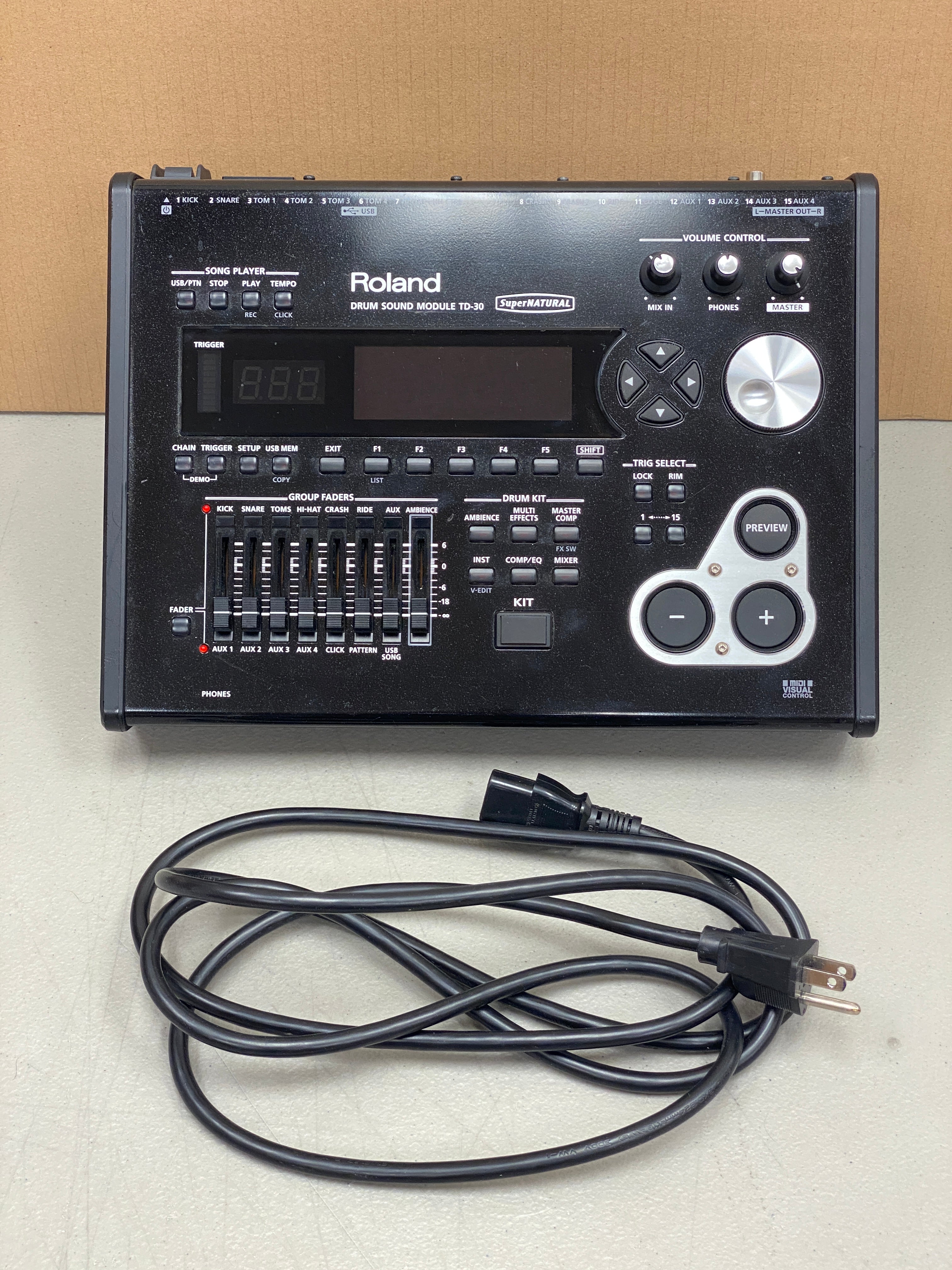 Roland TD-30 Electronic Drum Module USED#2081 – Edrumcenter