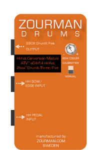 Zourman Drums Hi-hat conversion kit for ATV aD-H14 V3