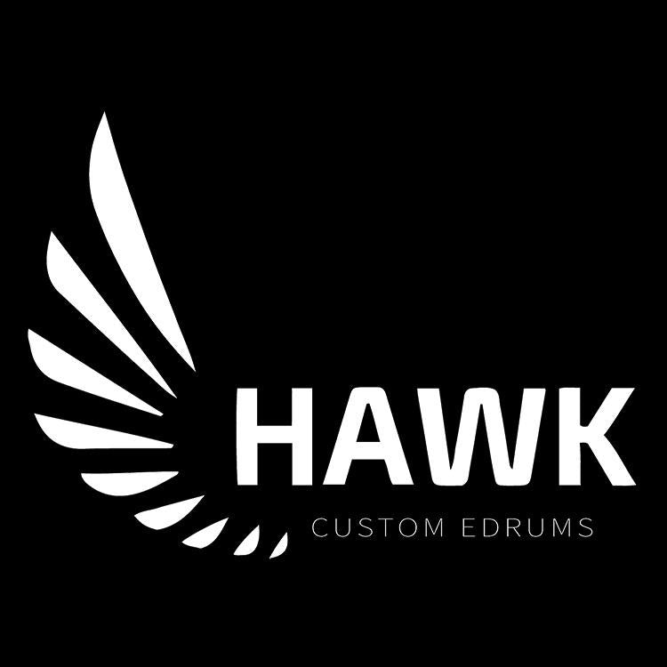Hawk Custom Edrums T-Shirt - Short Sleeve - Black - edrumcenter.com